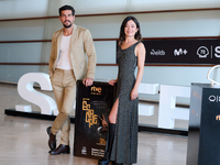 Mario Casas and Anna Castillo attend the photocall for ''Escape'' during the 72nd San Sebastian International Film Festival in San Sebastian...