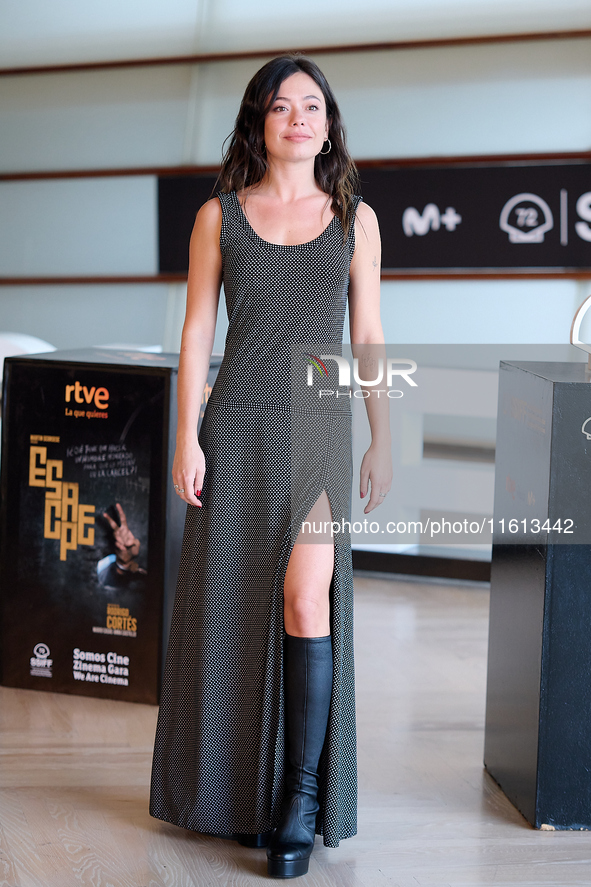 Anna Castillo attends the photocall for ''Escape'' during the 72nd San Sebastian International Film Festival in San Sebastian, Spain, on Sep...