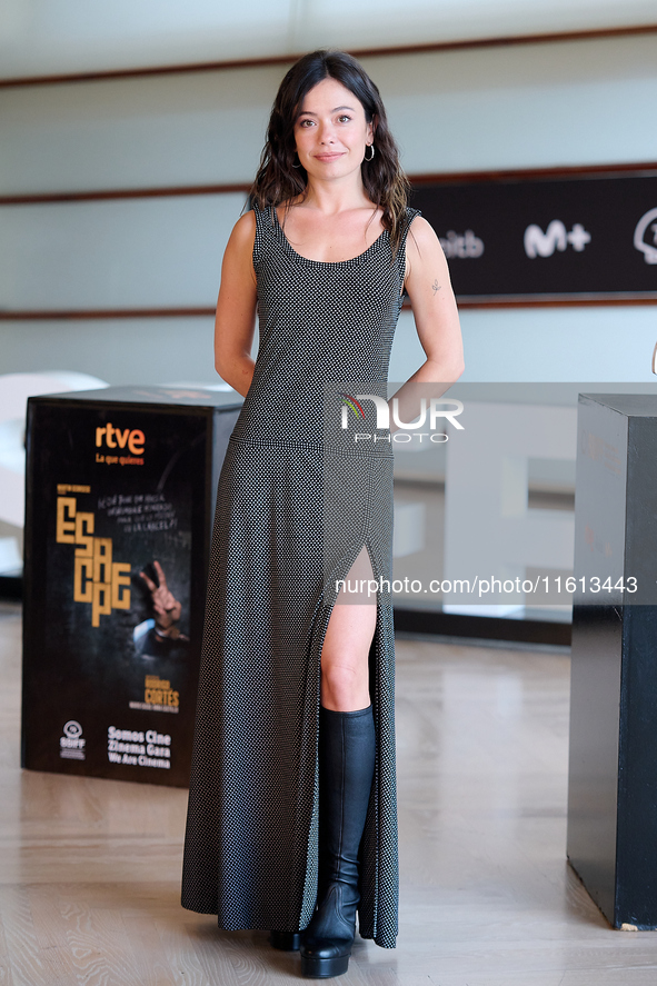 Anna Castillo attends the photocall for ''Escape'' during the 72nd San Sebastian International Film Festival in San Sebastian, Spain, on Sep...