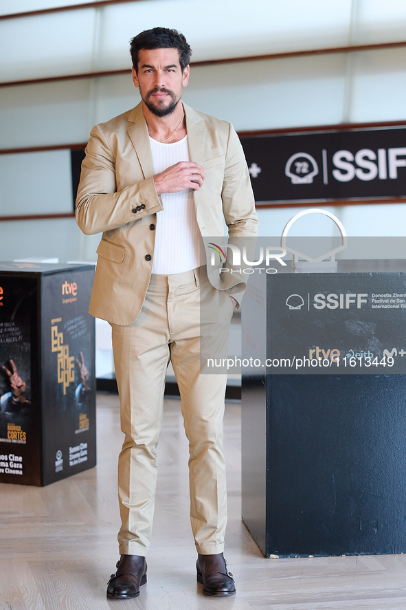 Mario Casas attends the photocall for Escape during the 72nd San Sebastian International Film Festival in San Sebastian, Spain, on September...