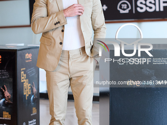 Mario Casas attends the photocall for Escape during the 72nd San Sebastian International Film Festival in San Sebastian, Spain, on September...