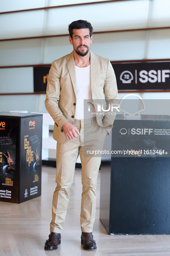 Mario Casas attends the photocall for Escape during the 72nd San Sebastian International Film Festival in San Sebastian, Spain, on September...