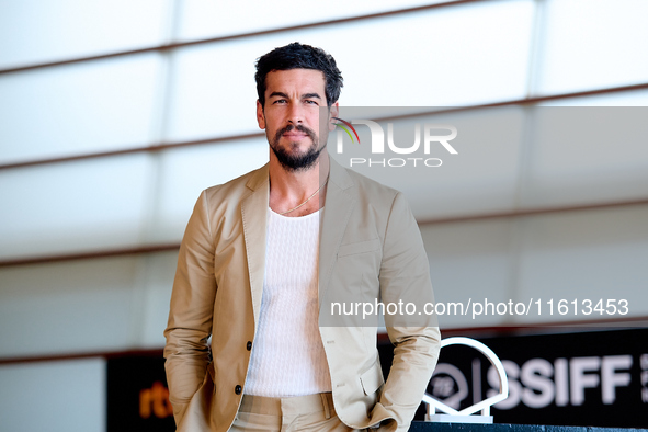 Mario Casas attends the photocall for Escape during the 72nd San Sebastian International Film Festival in San Sebastian, Spain, on September...