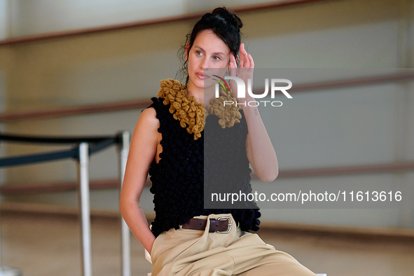 Milena Smit attends the photocall for El Hoyo 2 during the 72nd San Sebastian International Film Festival in San Sebastian, Spain, on Septem...