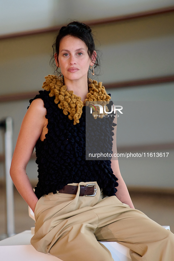 Milena Smit attends the photocall for El Hoyo 2 during the 72nd San Sebastian International Film Festival in San Sebastian, Spain, on Septem...