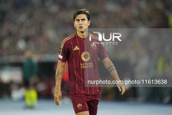 Paulo Dybala second striker of Roma and Argentina during the UEFA Europa League 2024/25 League Phase MD1 match between AS Roma and Athletic...