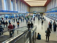 Competitors gather at the historic Tempelhof Airport in Berlin, Germany, on September 27, 2024, in preparation for the 50th edition of the B...