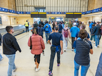 Competitors gather at the historic Tempelhof Airport in Berlin, Germany, on September 27, 2024, in preparation for the 50th edition of the B...