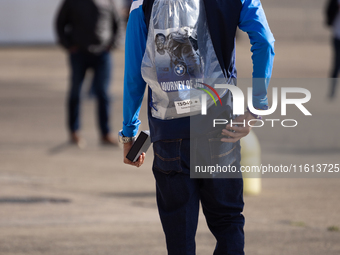 Competitors gather at the historic Tempelhof Airport in Berlin, Germany, on September 27, 2024, in preparation for the 50th edition of the B...