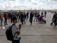 Competitors gather at the historic Tempelhof Airport in Berlin, Germany, on September 27, 2024, in preparation for the 50th edition of the B...