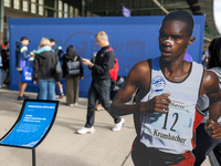 Competitors gather at the historic Tempelhof Airport in Berlin, Germany, on September 27, 2024, in preparation for the 50th edition of the B...