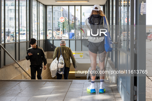 In Berlin, Germany, on September 27, 2024, runners train across the city in the days leading up to the Berlin Marathon. The 50th edition of...