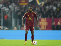 Evan Ndicka centre-back of Roma and Cote d'Ivoire during the UEFA Europa League 2024/25 League Phase MD1 match between AS Roma and Athletic...