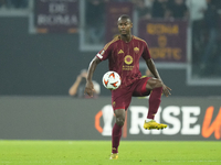 Evan Ndicka centre-back of Roma and Cote d'Ivoire during the UEFA Europa League 2024/25 League Phase MD1 match between AS Roma and Athletic...