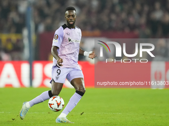 Inaki Williams right winger of Athletic Club and Ghana during the UEFA Europa League 2024/25 League Phase MD1 match between AS Roma and Athl...