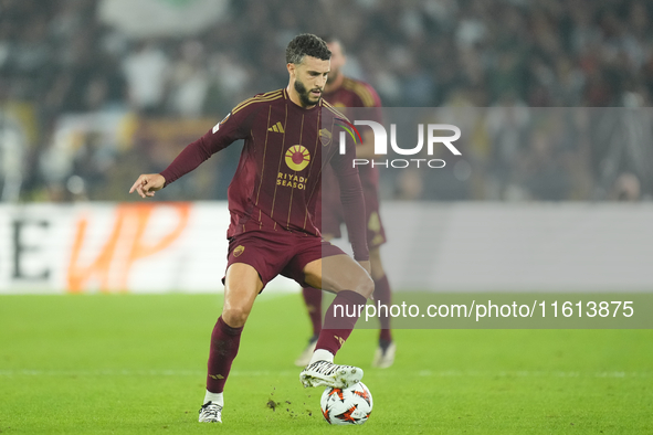 Mario Hermoso centre-back of Roma and Spain during the UEFA Europa League 2024/25 League Phase MD1 match between AS Roma and Athletic Club a...