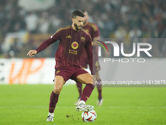 Mario Hermoso centre-back of Roma and Spain during the UEFA Europa League 2024/25 League Phase MD1 match between AS Roma and Athletic Club a...