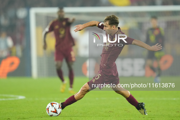 Tommaso Baldanzi attacking midfield of Roma and Italy during the UEFA Europa League 2024/25 League Phase MD1 match between AS Roma and Athle...