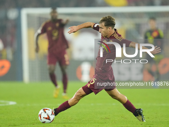 Tommaso Baldanzi attacking midfield of Roma and Italy during the UEFA Europa League 2024/25 League Phase MD1 match between AS Roma and Athle...