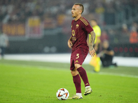 Angelino left-back of Roma and Spain during the UEFA Europa League 2024/25 League Phase MD1 match between AS Roma and Athletic Club at Stadi...