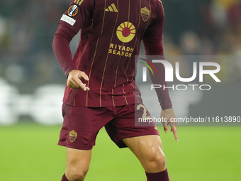 Mario Hermoso centre-back of Roma and Spain during the UEFA Europa League 2024/25 League Phase MD1 match between AS Roma and Athletic Club a...