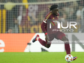 Manu Kone central midfield of Roma and France during the UEFA Europa League 2024/25 League Phase MD1 match between AS Roma and Athletic Club...