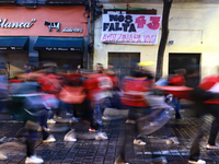 Demonstrators take part in a protest in support of the parents of the rural student victims to demand justice during the 10th anniversary of...