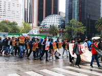 Rural students participate in a protest in support of the parents of the rural student victims to demand justice during the 10th anniversary...