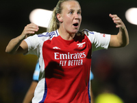 Beth Mead of Arsenal celebrates after scoring during the UEFA Champions League Second Round, 2nd Leg between Arsenal and BK Hacken at Meadow...