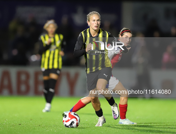 Filippa Curmark of BK Hacken FF during the UEFA Champions League Second Round, 2nd Leg between Arsenal and BK Hacken at Meadow Park in Boreh...