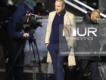 Arsenal manager Jonas Eidevall during the UEFA Champions League Second Round, 2nd Leg between Arsenal and BK Hacken at Meadow Park in Boreha...