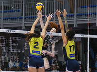 Marina Markova of VakifBank Spor Kulubu is in action during the International Trophy ''Una squadra per un sorriso'' match between Wash4green...