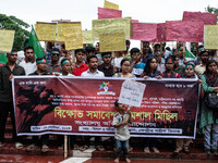 The Hindu community holds demonstrations and torchlight processions to protest the attacks, looting, vandalism, and arson targeting temples...