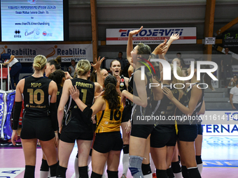 VakifBank Spor Kulubu wins the match and gains access to the final of the International Trophy ''Una squadra per un sorriso'' match between...