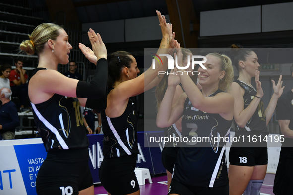 VakifBank Spor Kulubu wins the match and gains access to the final of the International Trophy ''Una squadra per un sorriso'' match between...