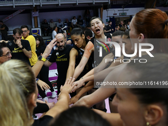 VakifBank Spor Kulubu wins the match and gains access to the final of the International Trophy ''Una squadra per un sorriso'' match between...