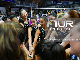 VakifBank Spor Kulubu wins the match and gains access to the final of the International Trophy ''Una squadra per un sorriso'' match between...