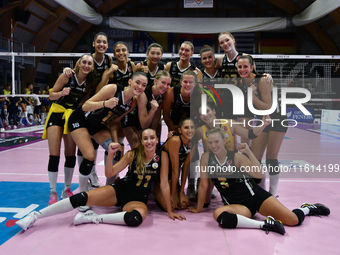 VakifBank Spor Kulubu wins the match and gains access to the final of the International Trophy ''Una squadra per un sorriso'' match between...