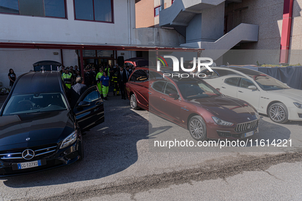 The funerals of the victims of the building collapse in Saviano, in the province of Naples, are underway. The bodies arrive at the Ciccone m...