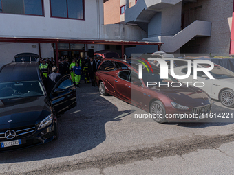 The funerals of the victims of the building collapse in Saviano, in the province of Naples, are underway. The bodies arrive at the Ciccone m...