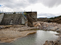 The  broken dam In Stronie Slaskie that added to the scale of massive flooding in southern Poland is seen in tourist resorts in southern Pol...