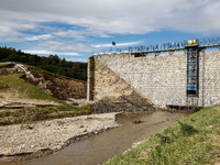 The  broken dam In Stronie Slaskie that added to the scale of massive flooding in southern Poland is seen in tourist resorts in southern Pol...