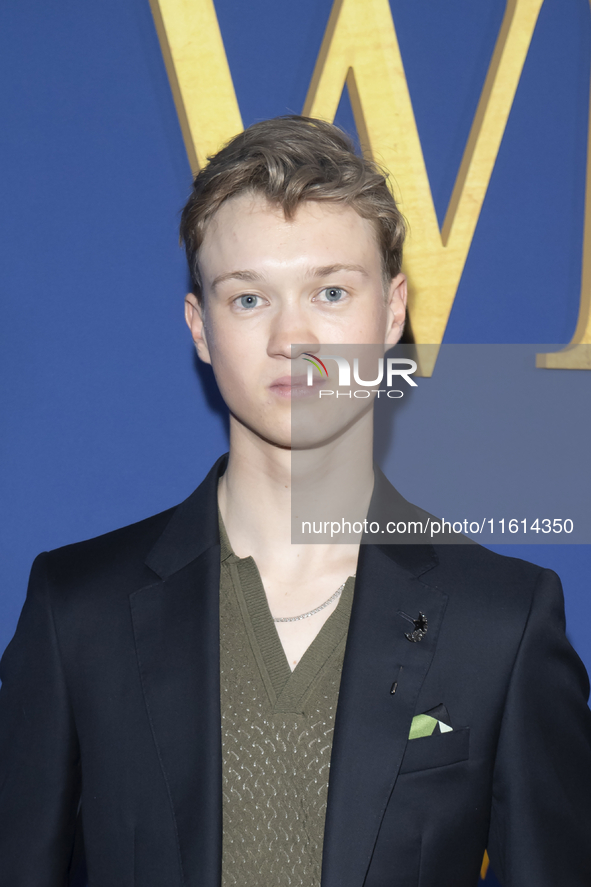 Orlando Schwerdt attends Lionsgate's ''White Bird'' New York screening at DGA Theater in New York, USA, on September 26, 2024. 