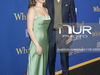 Ariella Glaser and Orlando Schwerdt attend the Lionsgate's ''White Bird'' New York screening at DGA Theater in New York, USA, on September 2...