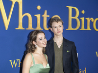 Ariella Glaser and Orlando Schwerdt attend the Lionsgate's ''White Bird'' New York screening at DGA Theater in New York, USA, on September 2...