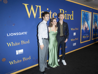 Bryce Gheisar, Ariella Glaser, and Orlando Schwerdt attend the Lionsgate's ''White Bird'' New York screening at DGA Theater in New York, New...