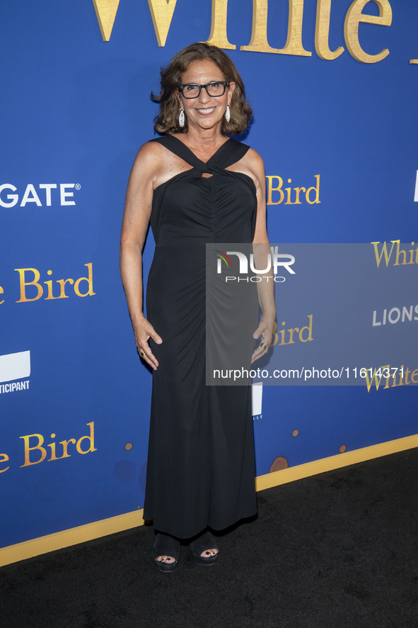 R. J. Palacio attends the Lionsgate's ''White Bird'' New York screening at DGA Theater in New York, USA, on September 26, 2024. 