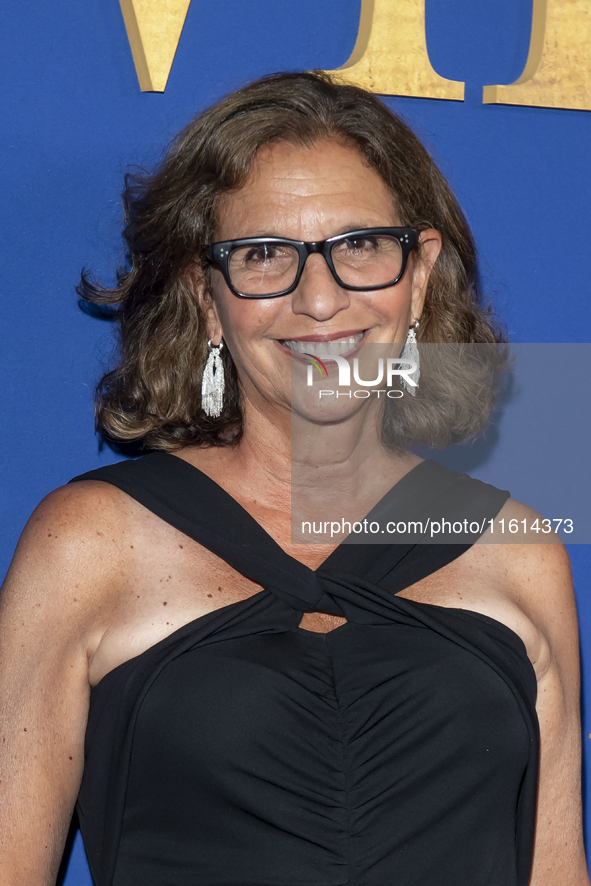 R. J. Palacio attends the Lionsgate's ''White Bird'' New York screening at DGA Theater in New York, USA, on September 26, 2024. 