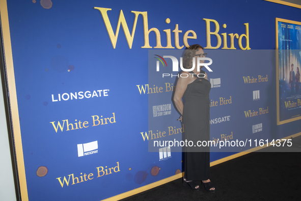 R. J. Palacio attends the Lionsgate's ''White Bird'' New York screening at DGA Theater in New York, USA, on September 26, 2024. 