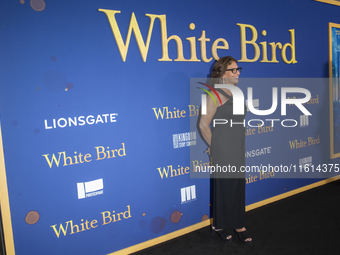 R. J. Palacio attends the Lionsgate's ''White Bird'' New York screening at DGA Theater in New York, USA, on September 26, 2024. (